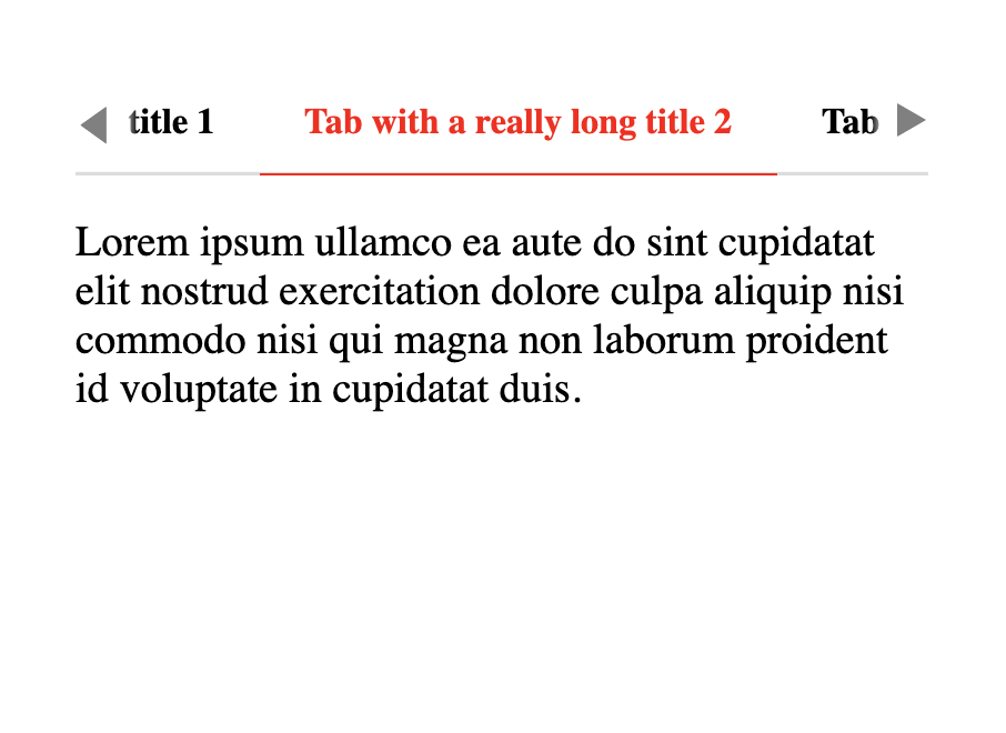 Tabbed Style Alternate