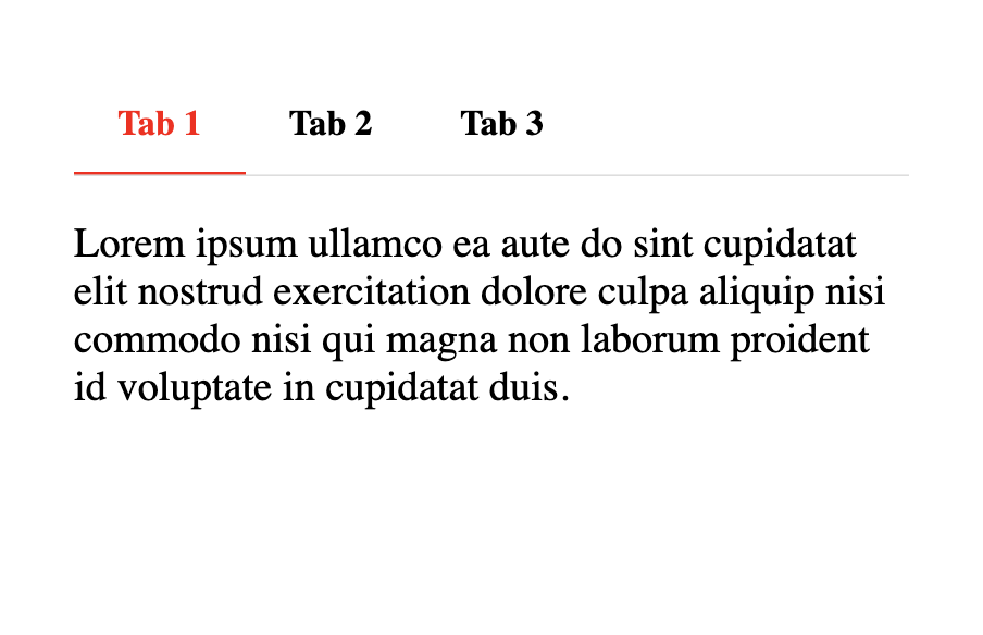 Tabbed Style